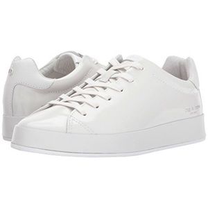 Rag & Bone RB1 white leather lace-up sneakers